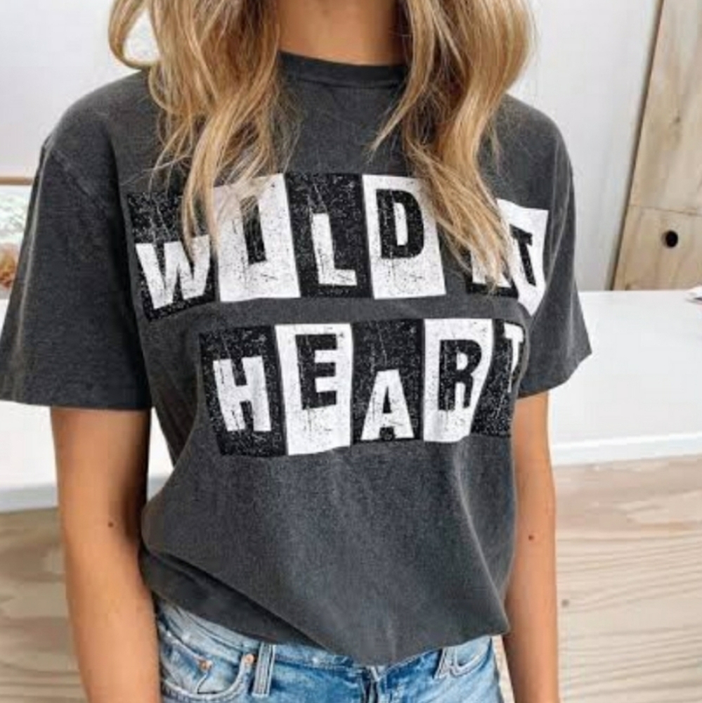 Anine Bing Wild At Heart Tee S NWT